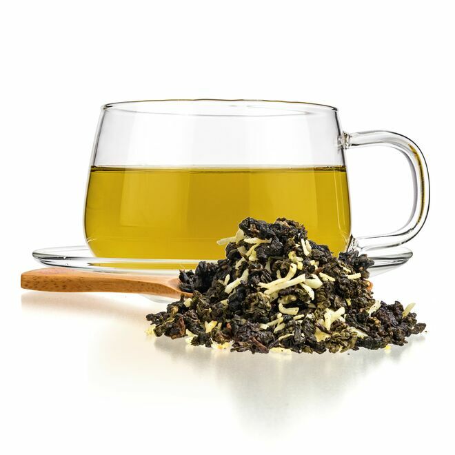 thé oolong au lait de basilic